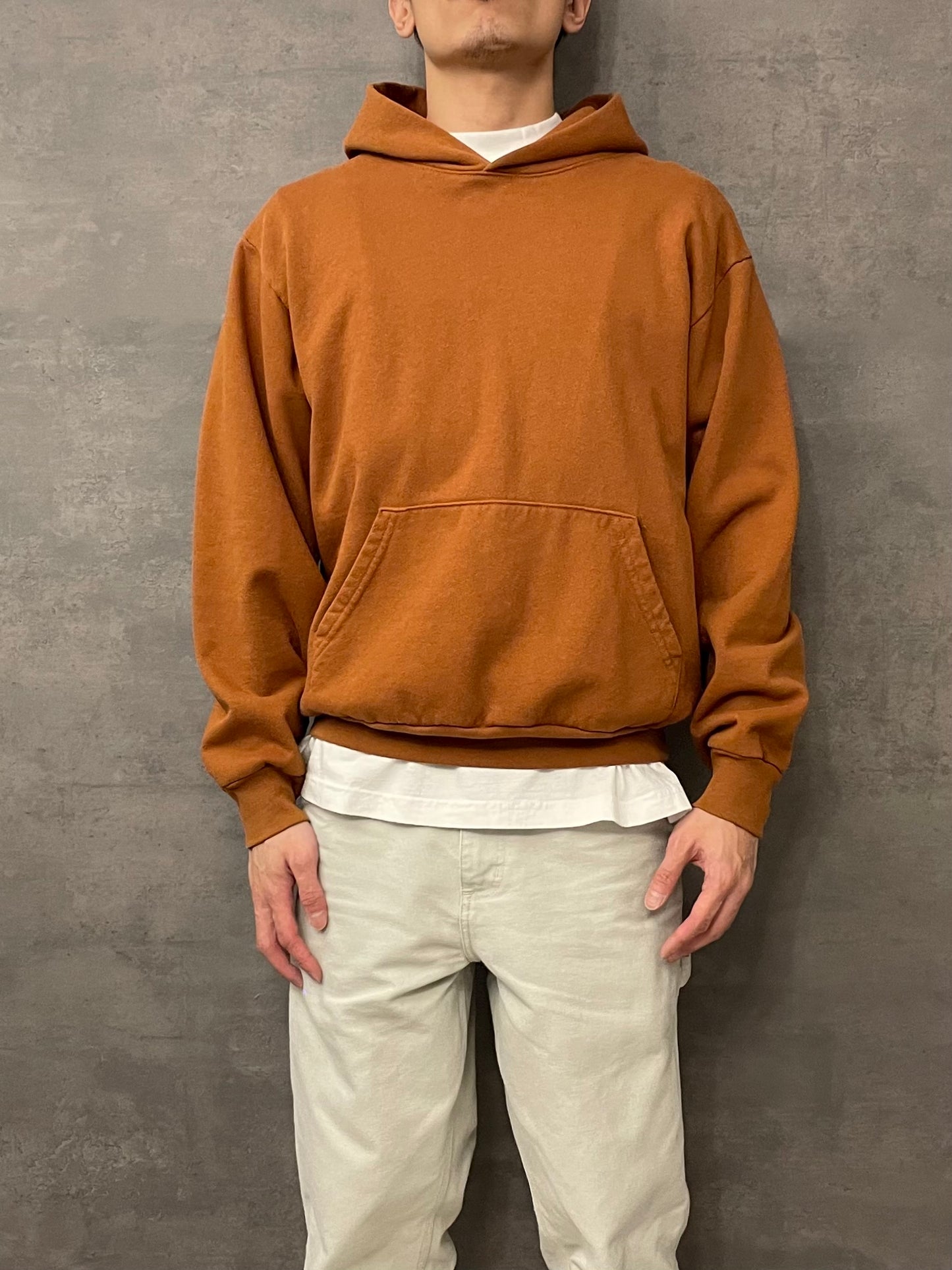 Los Angeles Apparel Garment Dye 14oz. Heavy Fleece Hoodie - Ginger