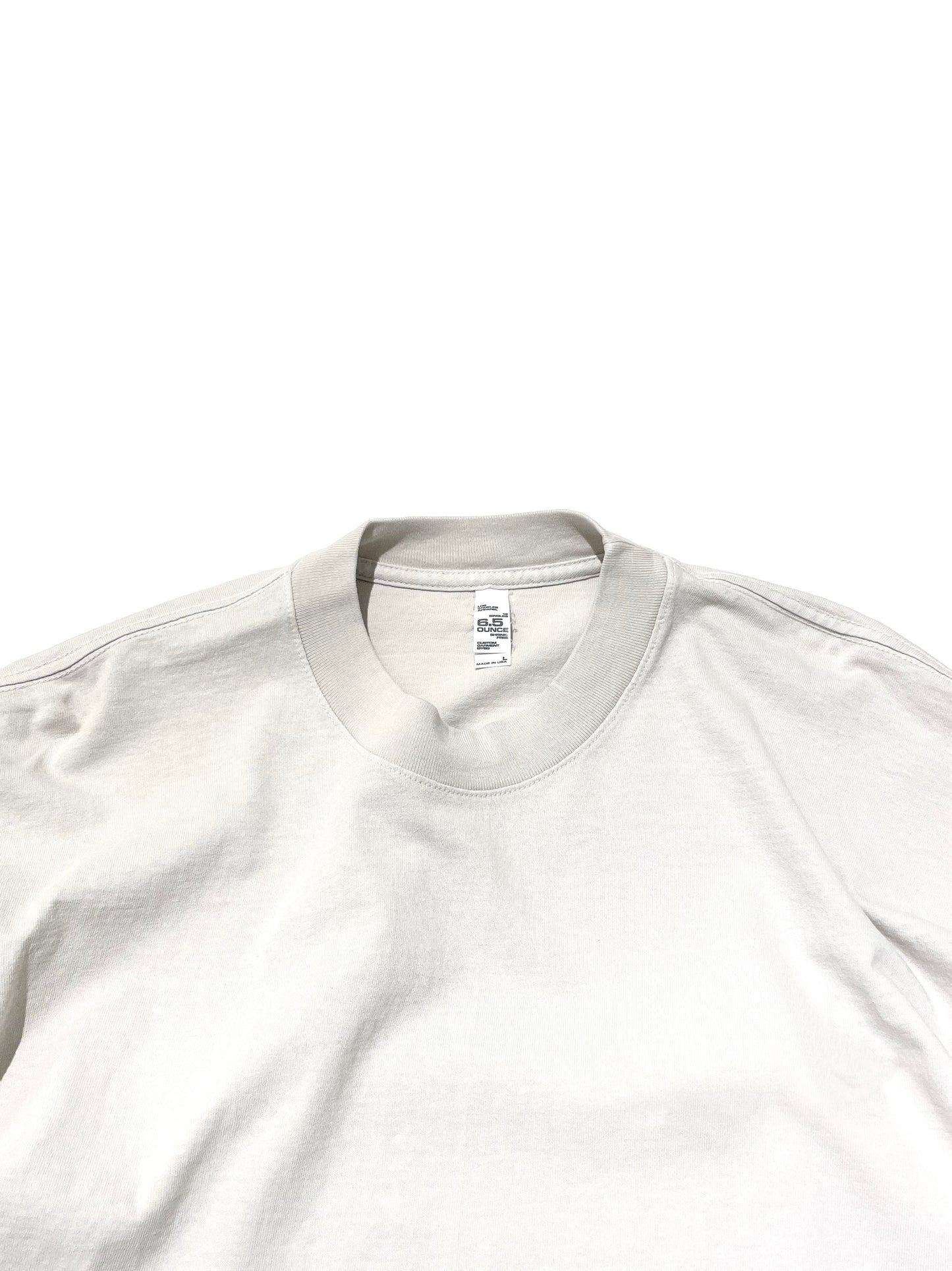 Los Angeles Apparel Garment Dye 6.5oz. L/S T-Shirt - Cement