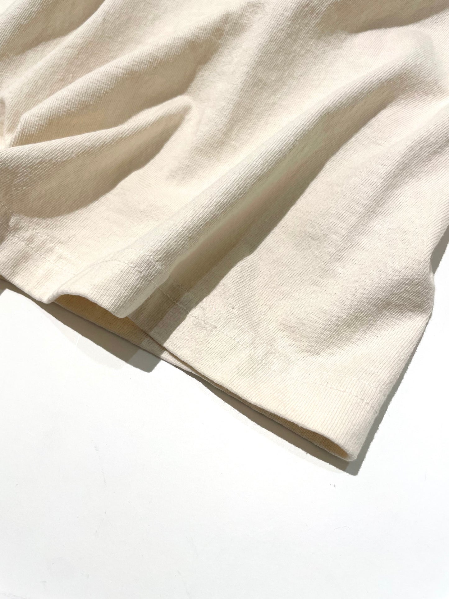 Los Angeles Apparel 6.5oz Garment Dye Crew Neck S/S T-Shirt - Creme