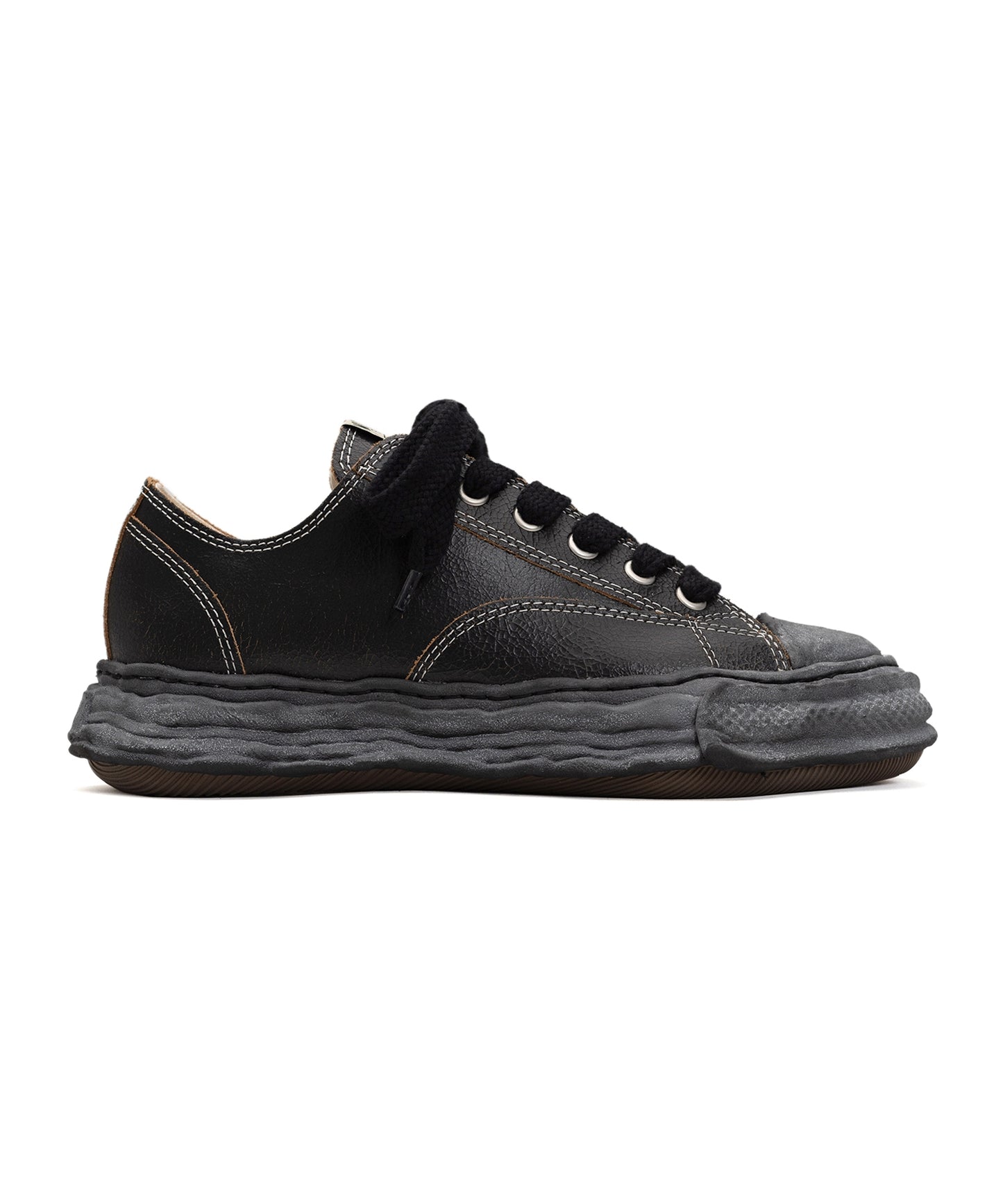 〖 Special Order 〗Maison Mihara Yasuhiro Cracking Leather OG Sole Sneaker - Peterson 23