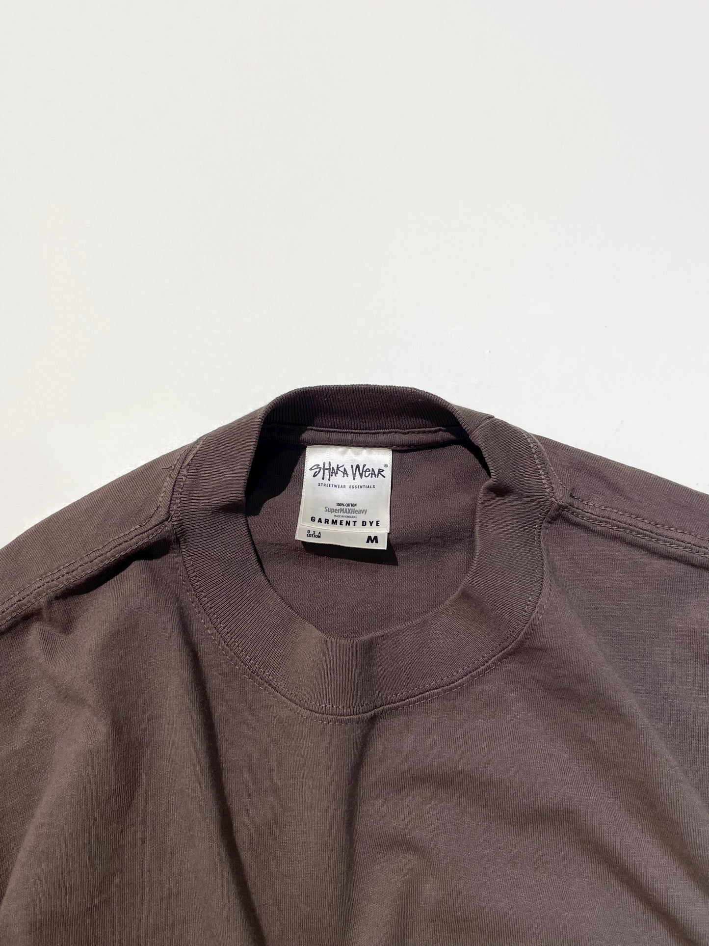 Shaka Wear 7.5oz. Max Heavyweight Garment Dye L/S T-Shirt - Mocha