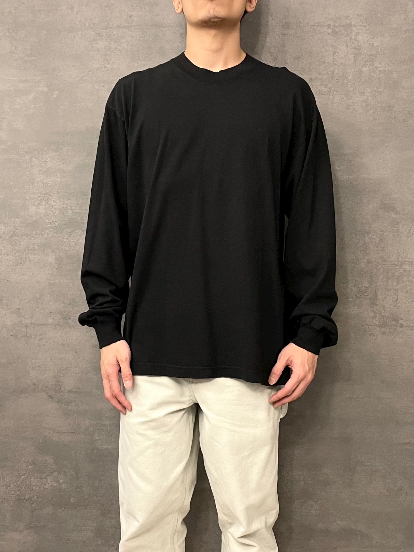 Los Angeles Apparel Garment Dye 6.5oz. L/S T-Shirt - Black