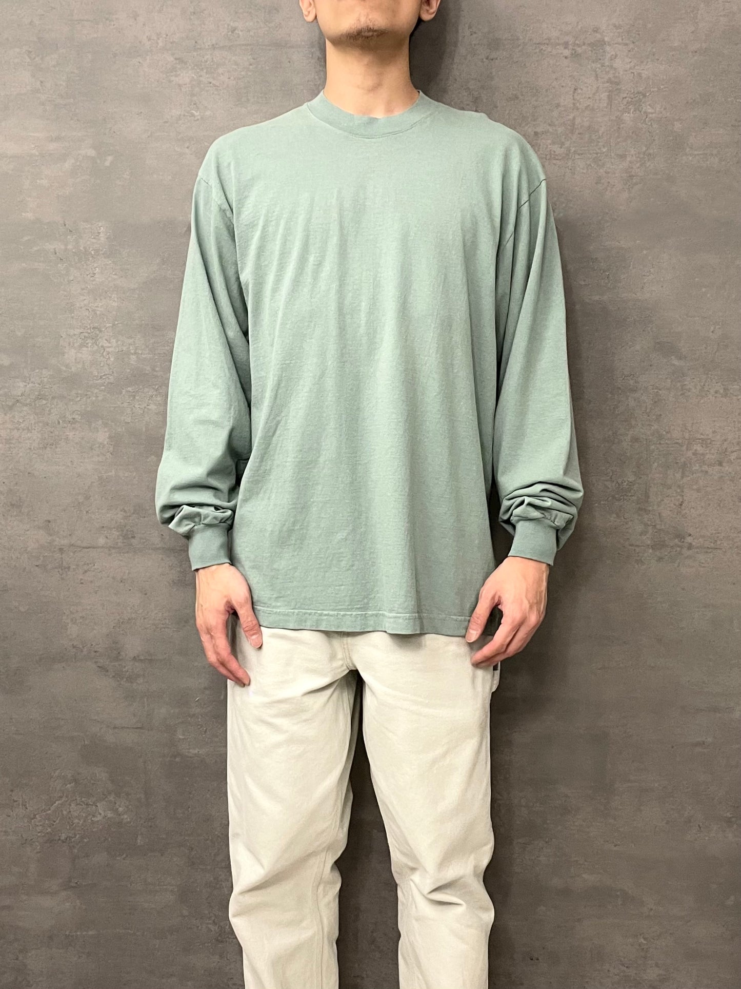 Los Angeles Apparel Garment Dye 6.5oz. L/S T-Shirt - Atlantic Green