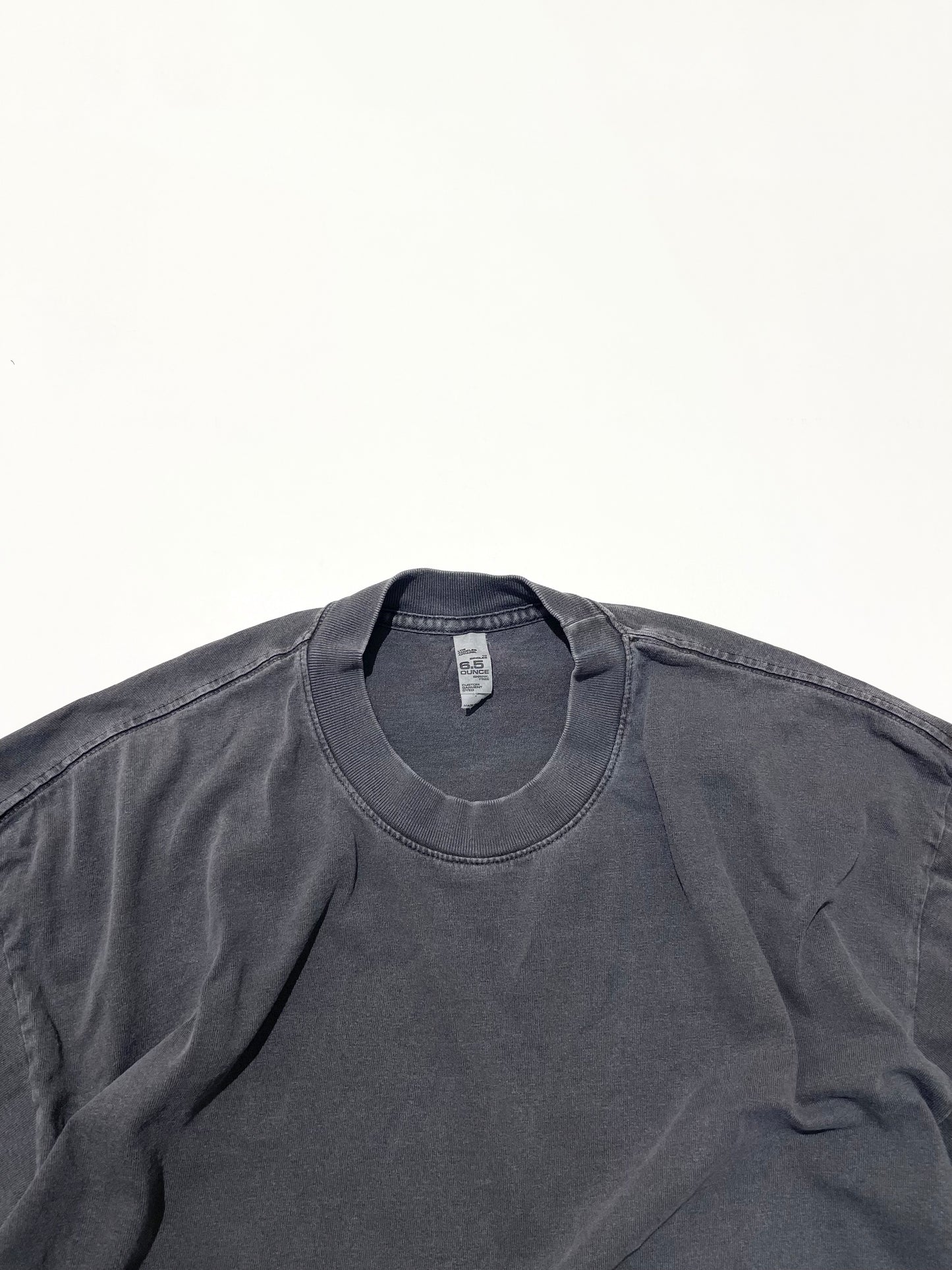 Los Angeles Apparel Garment Dye 6.5oz. L/S T-Shirt - Vintage Black