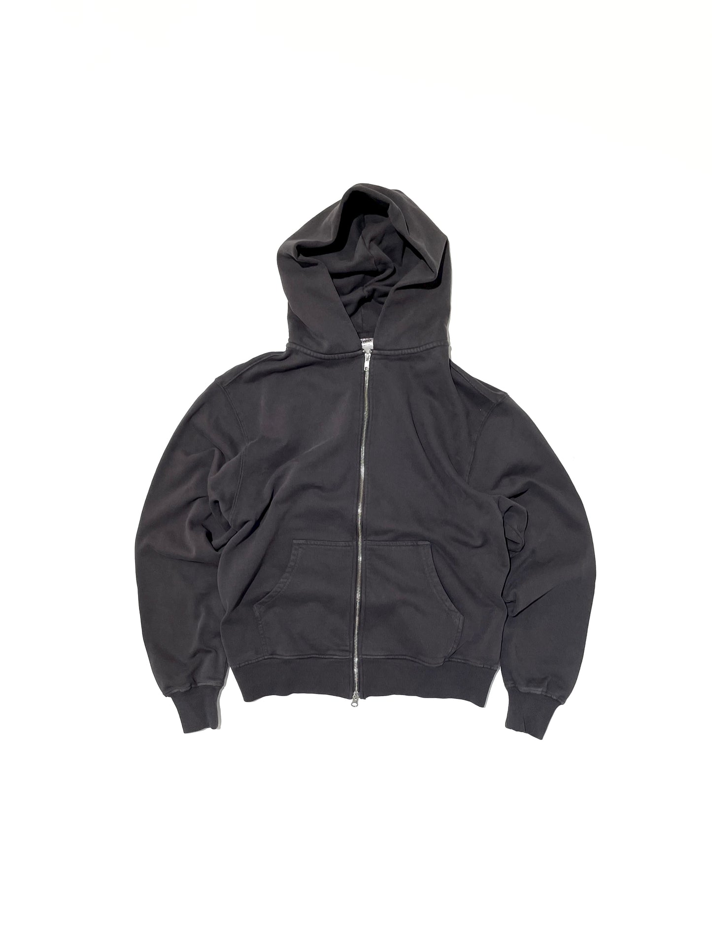 Shaka Wear 13.5 oz. Los Angeles Heavyweight Garment Dye Double Zipper Hoodie - Shadow