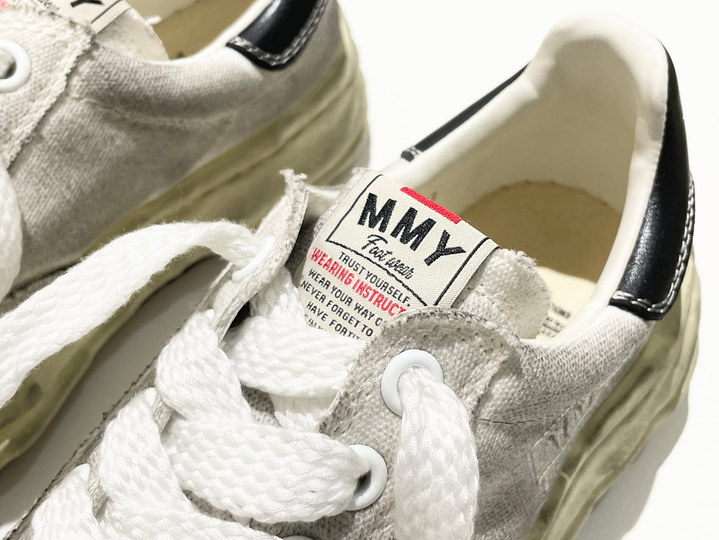 Maison Mihara Yasuhiro Distressed Canvas OG Sole Sneaker - Blakey