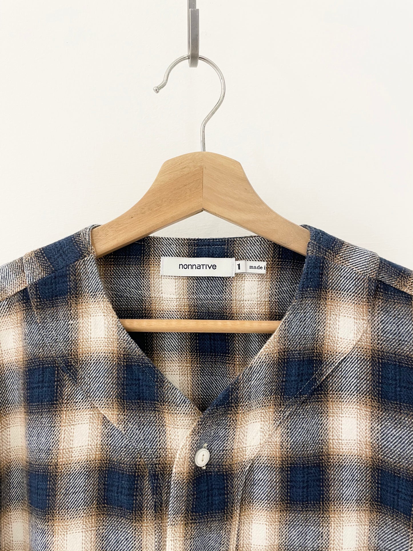 Nonnative Handyman Shirt Cotton Twill Ombré Plaid