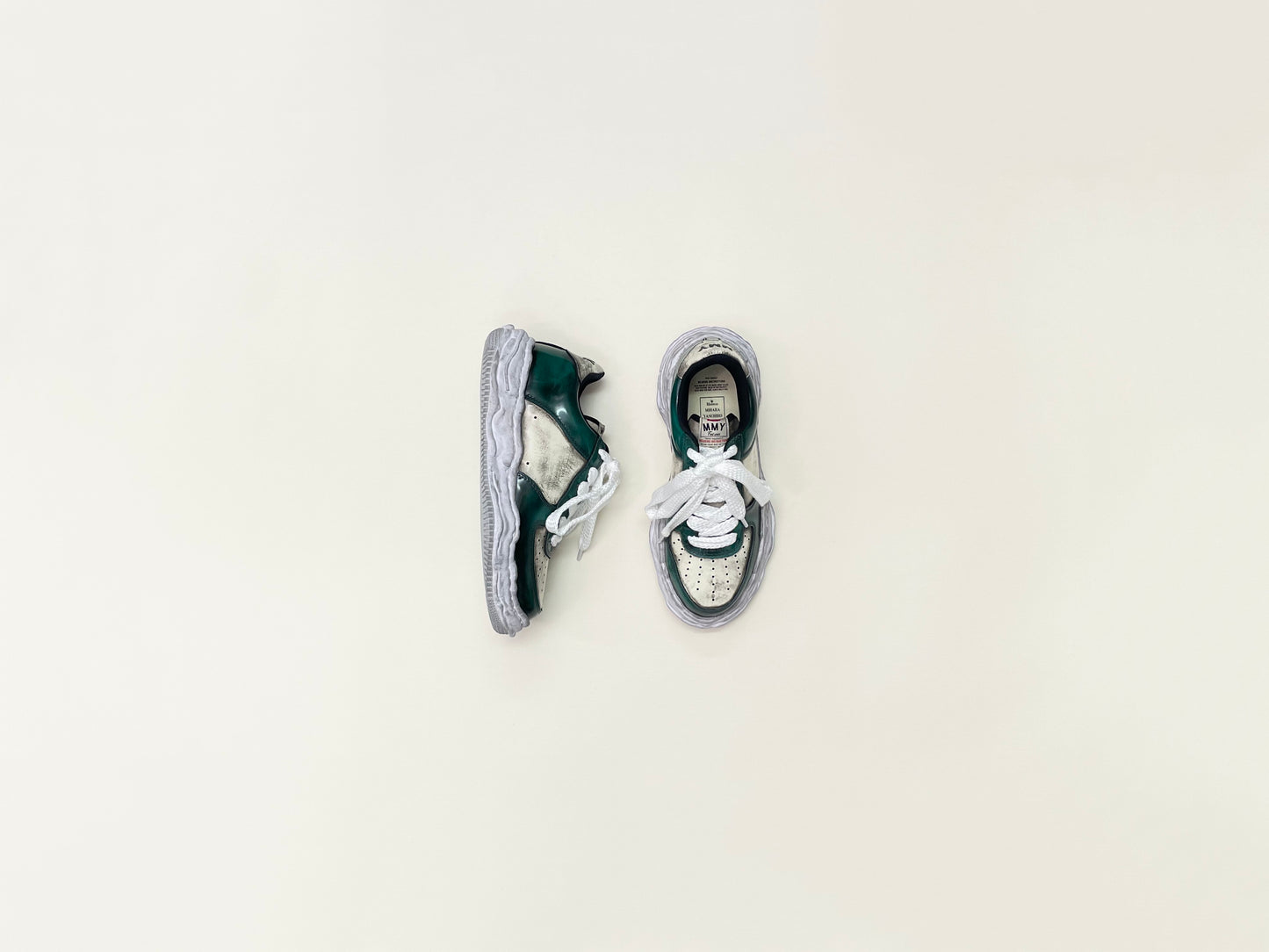 〖 Special Order 〗Maison Mihara Yasuhiro Brushed Patent Leather OG Sole Sneaker - Wayne