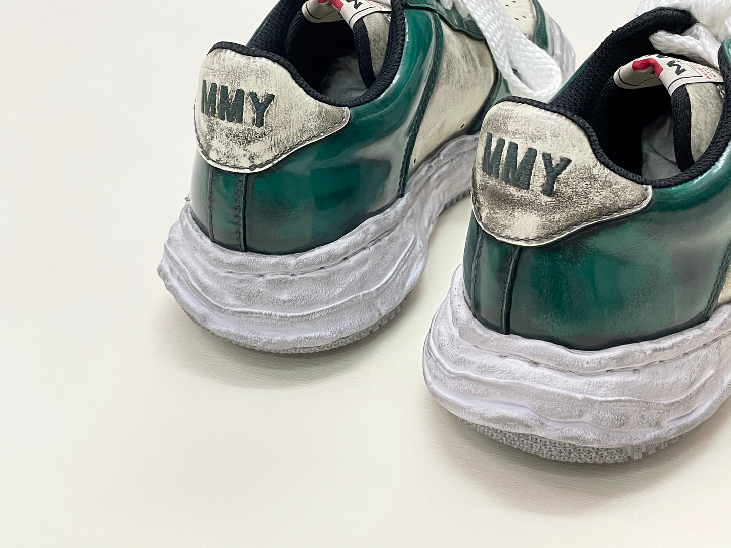 〖 Special Order 〗Maison Mihara Yasuhiro Brushed Patent Leather OG Sole Sneaker - Wayne