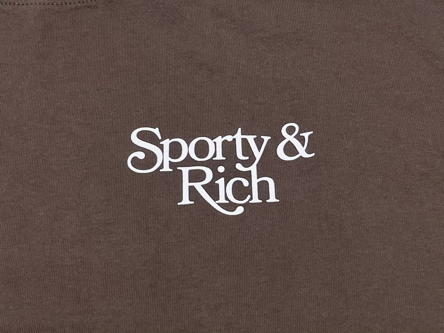 Sporty & Rich Script Logo L/S T-Shirt