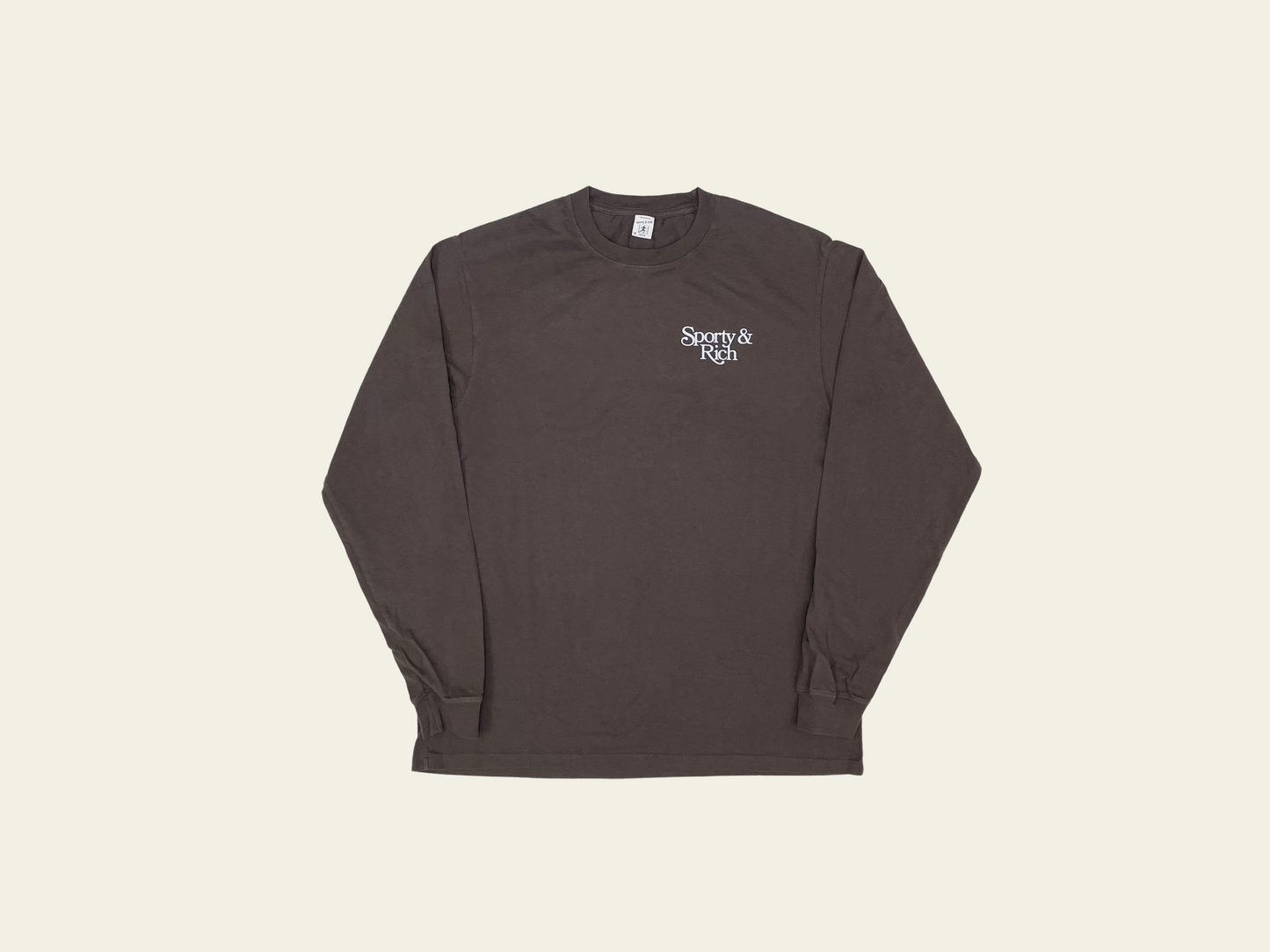 Sporty & Rich Script Logo L/S T-Shirt