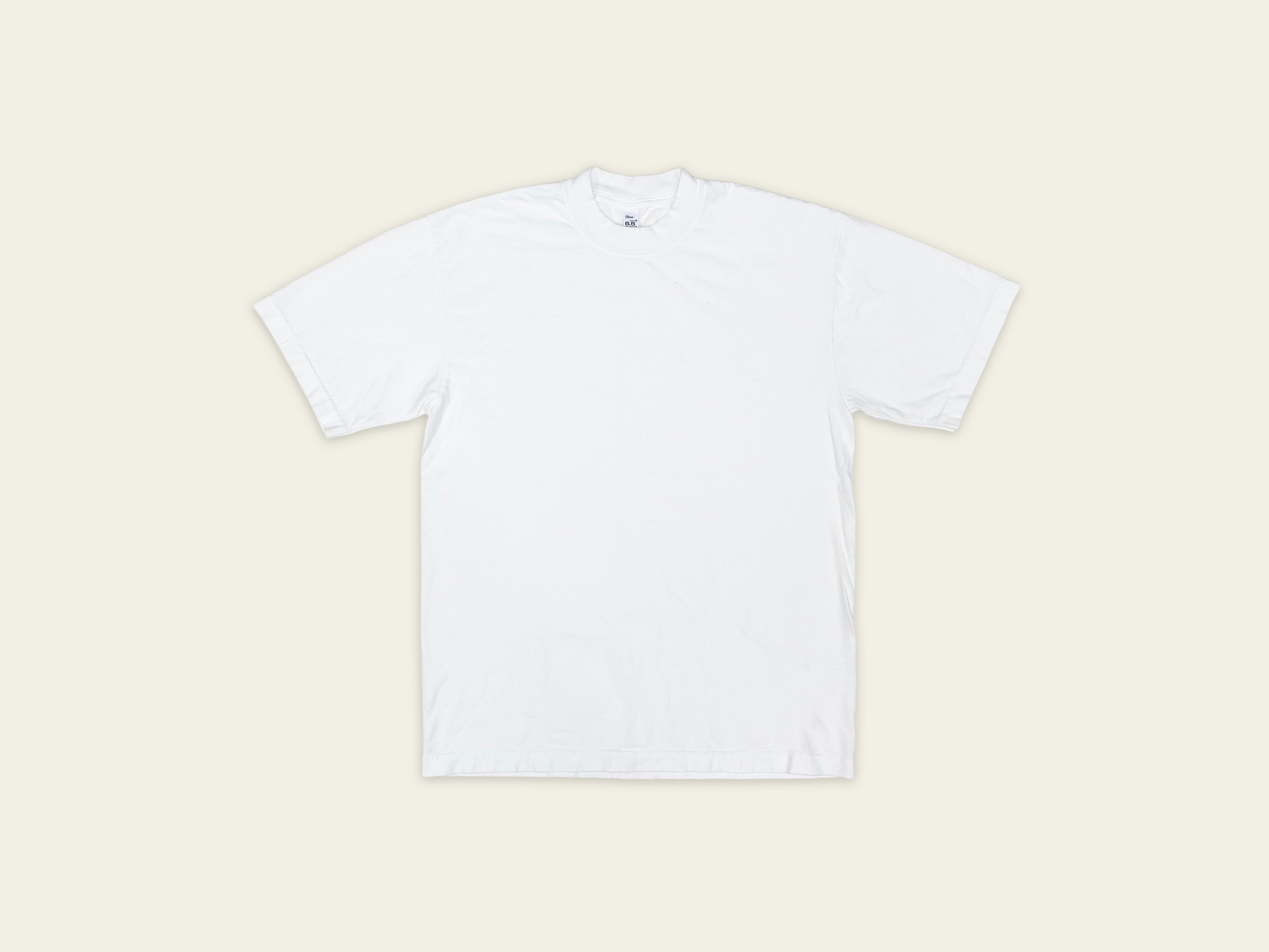 Los Angeles Apparel 6.5 oz. Garment Dye Crewneck T-Shirt | Regular Size | La Apparel Off White / S