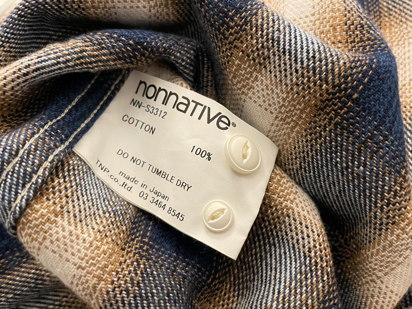 Nonnative Handyman Shirt Cotton Twill Ombré Plaid