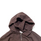 Shaka Wear 13.5 oz.  Los Angeles Heavyweight Garment Dye Double Zipper Hoodie - Mocha