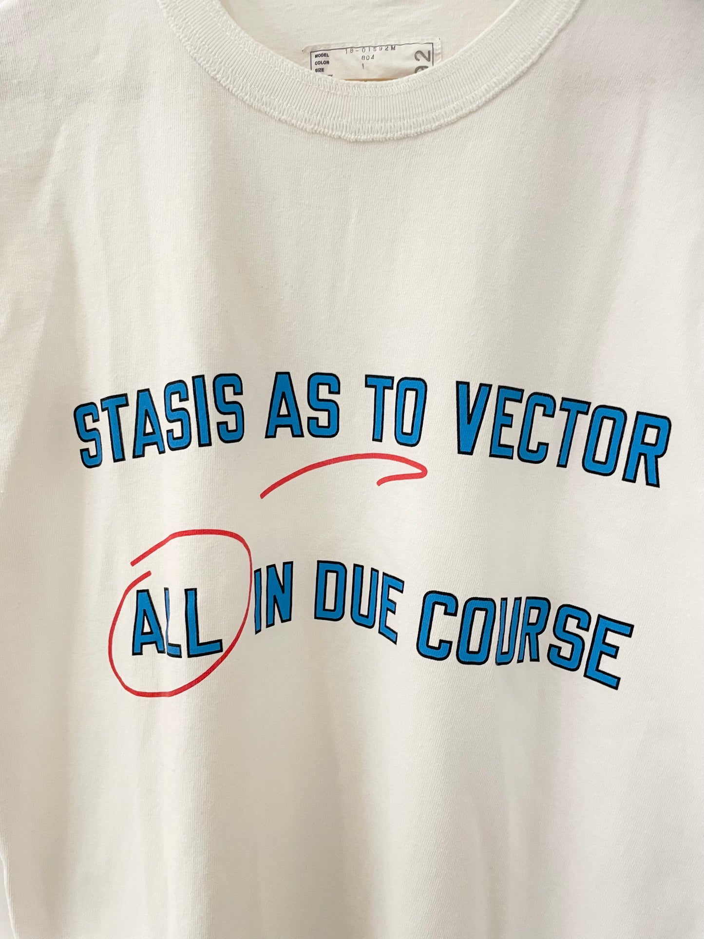 Sacai All In Due Course print T-shirt