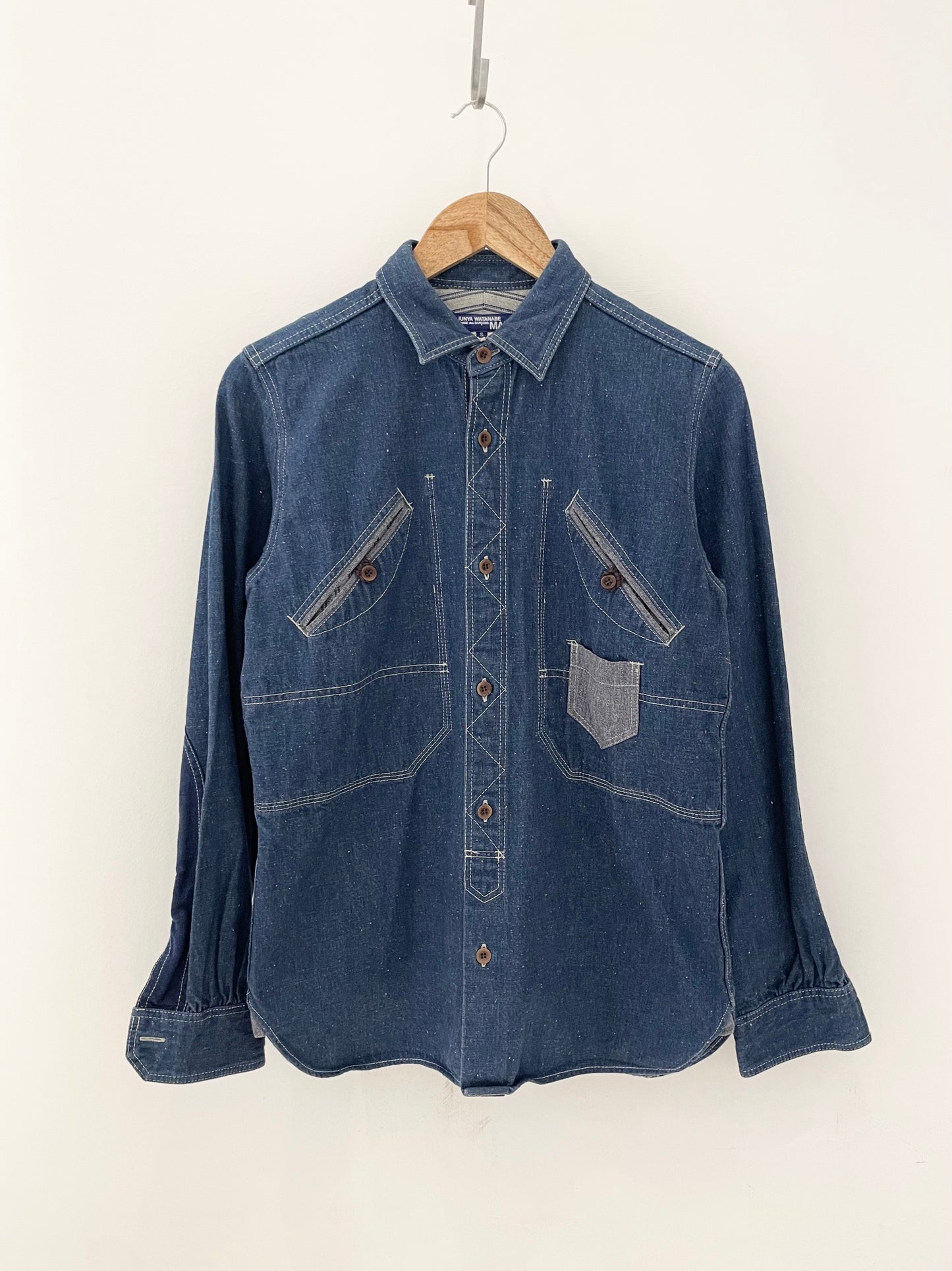 Junya Watanabe Man Heavy Denim Patchwork Shirt