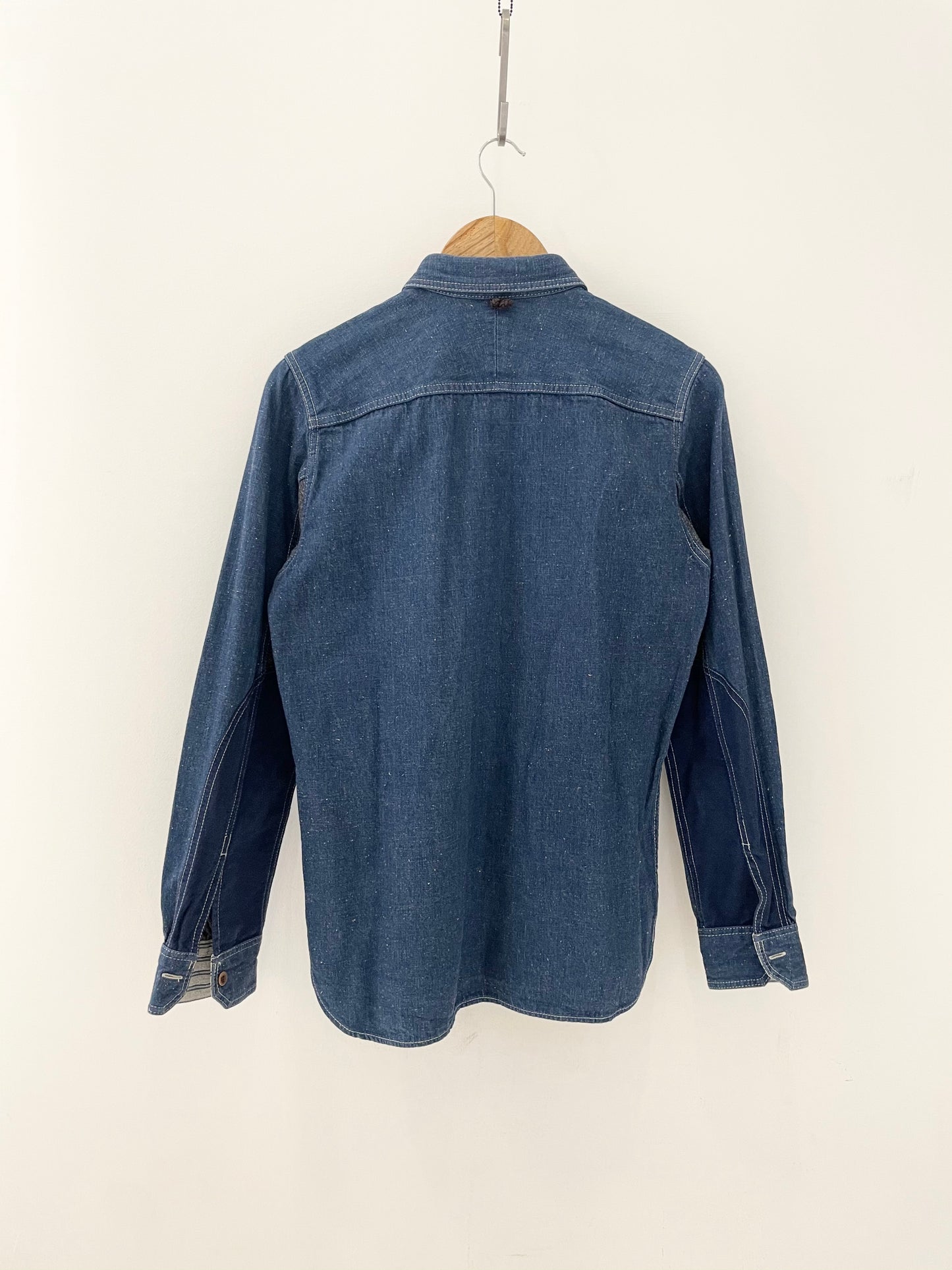 Junya Watanabe Man Heavy Denim Patchwork Shirt