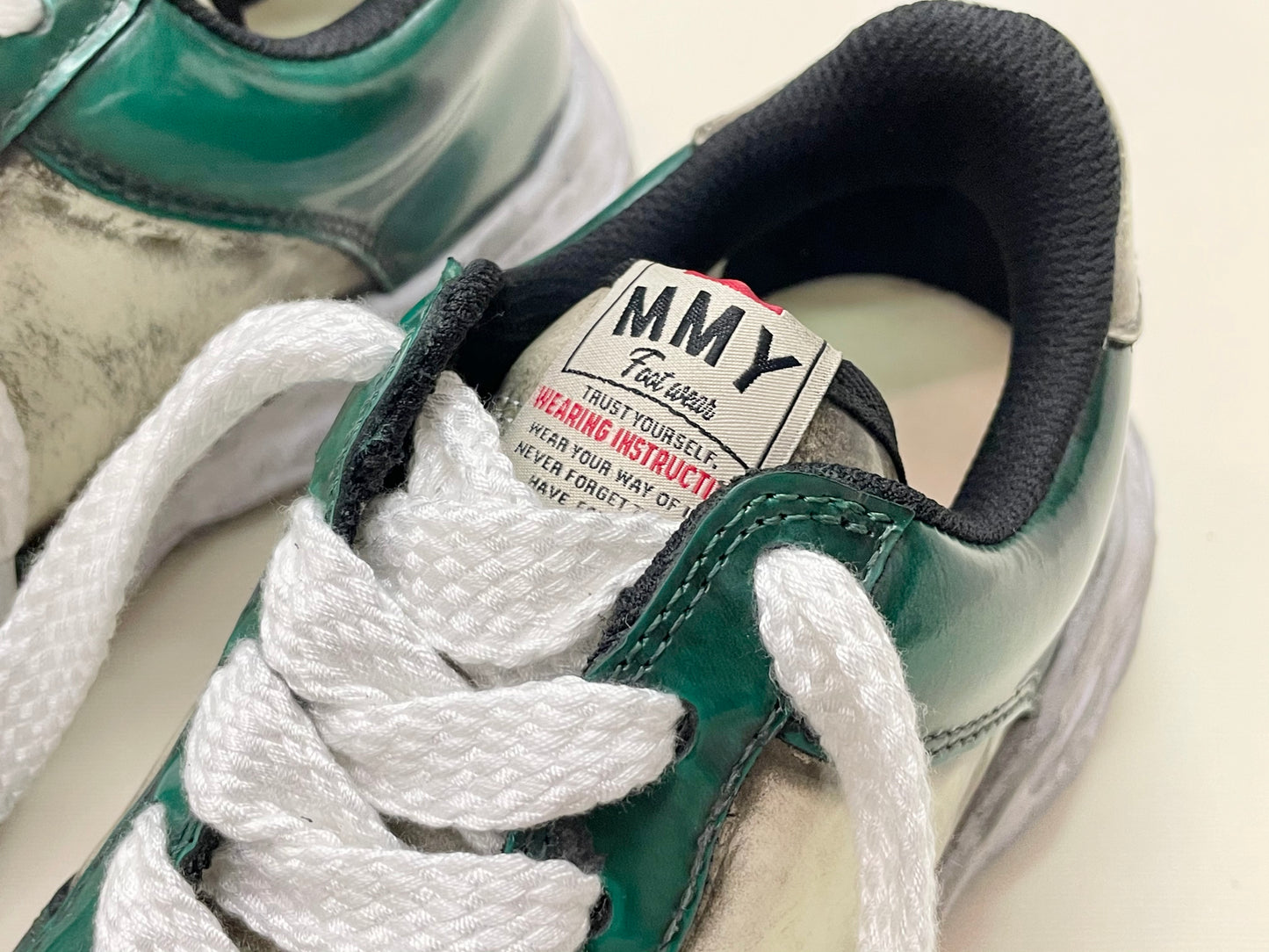 〖 Special Order 〗Maison Mihara Yasuhiro Brushed Patent Leather OG Sole Sneaker - Wayne