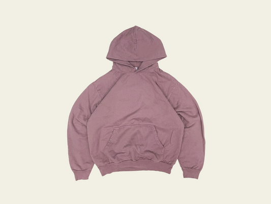 Los Angeles Apparel Garment Dye 14oz. Heavy Fleece Hoodie - Mauve