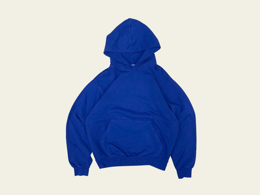 Los Angeles Apparel Garment Dye 14oz. Heavy Fleece Hoodie - Cobalt Blue