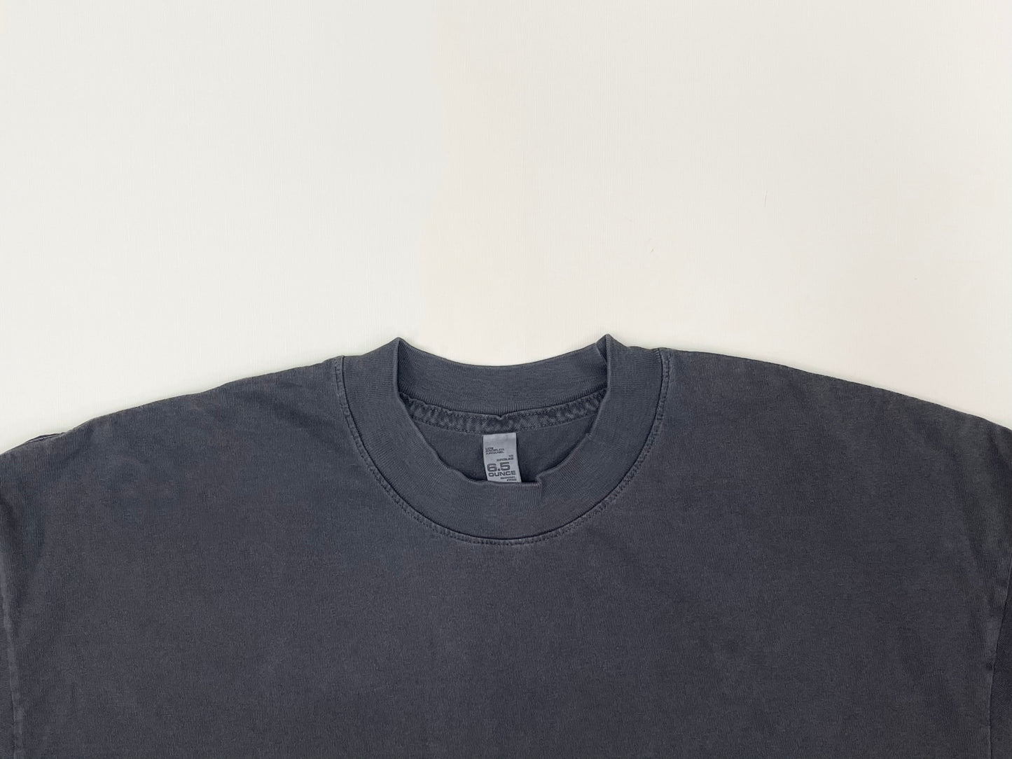 Los Angeles Apparel 6.5oz Pigment Dye Crew Neck S/S T-Shirt - Vintage Black