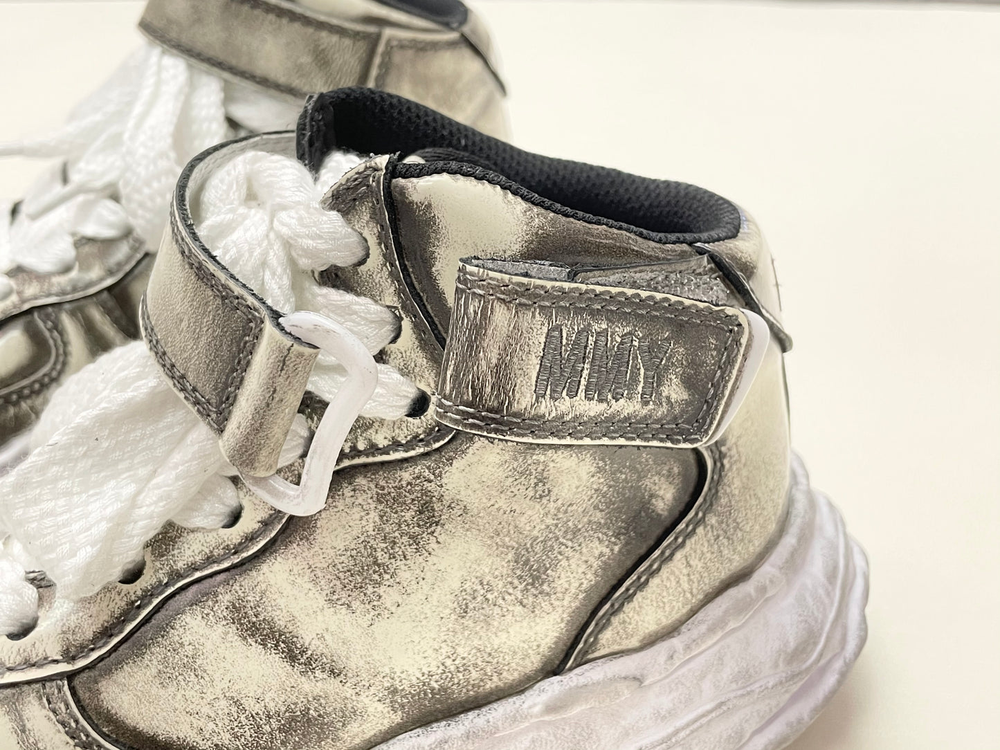 〖 Special Order 〗Maison Mihara Yasuhiro Brushed Patent Leather OG Sole Sneaker - Wayne High